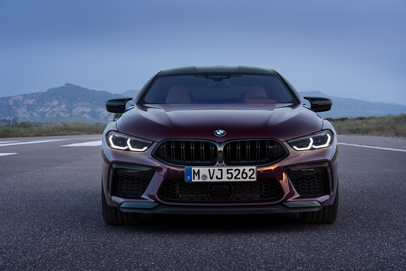 Illustration for article titled Look how purple this 600 hp BMW M8 Gran Coupe is